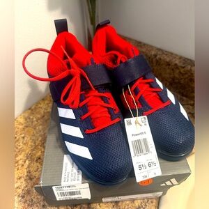 Adidas Red and Blue Sneakers Modern Athletic Design unisex M 5.5 W 6.5.